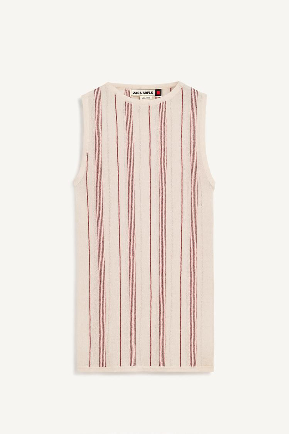 ZARA ТОП ИЗ СМЕСОВОГО ЛЬНА, ПОЛОСКИ