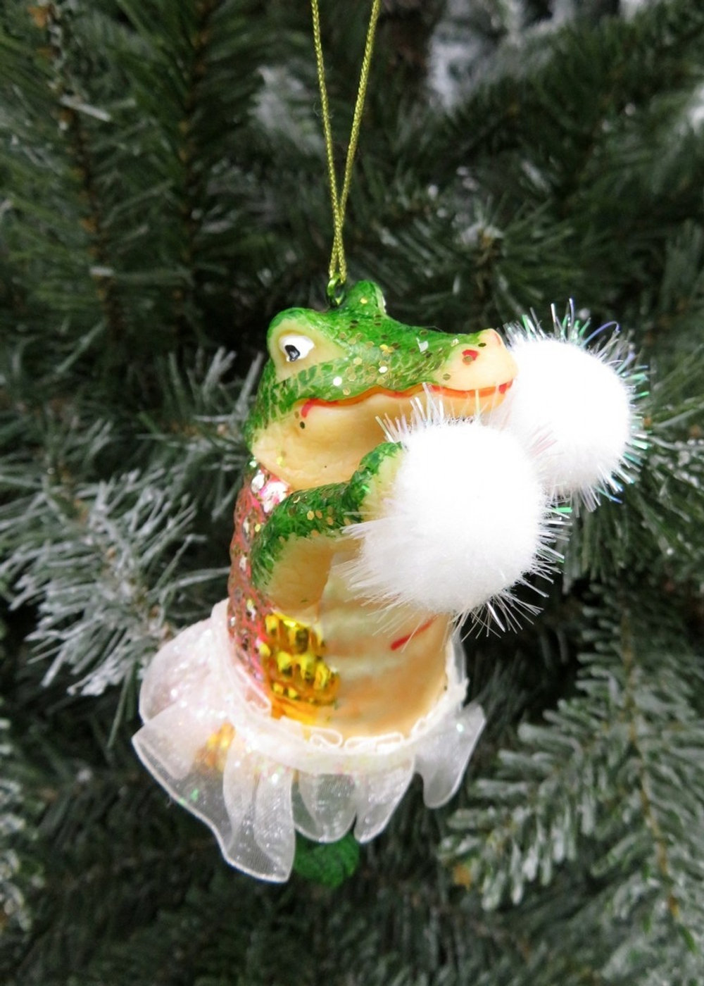 Елочная игрушка 6х5х12см House of Seasons Крокодил