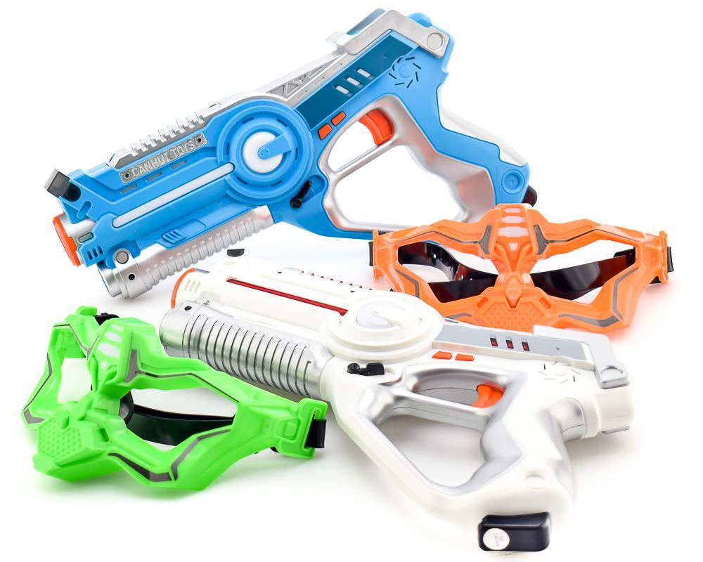 Набор инфракрасного оружия на бат. 2 бластера+2 жилета, 65*38*8,5см, коробка JB202418