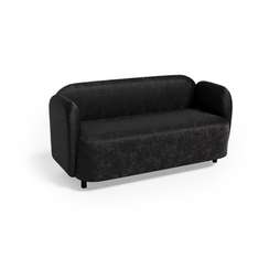 Mons Диван двухместный MNS-02 Velvet Lux 12/Металл Черный 1500*700*740