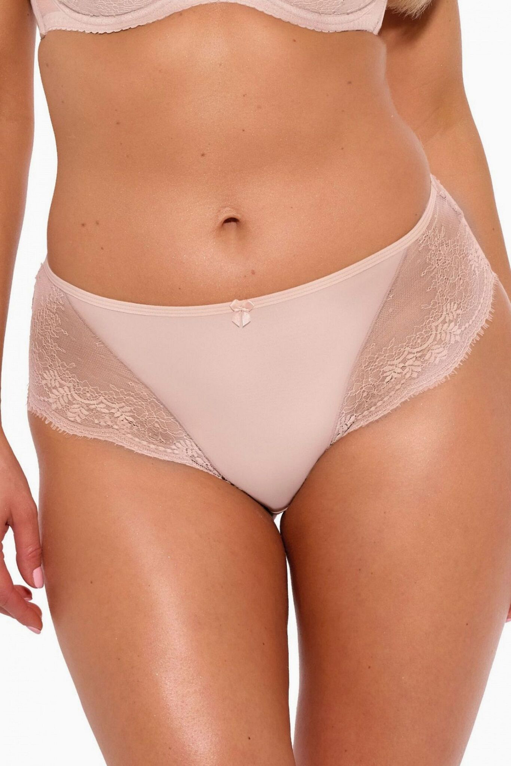 Трусики-слипы Camilla с нежным кружевом (Размер: XXL) (Цвет: черный)