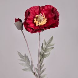 ЦВЕТОК ИСКУССТВЕННЫЙ "МАК" ВЫСОТА=72СМ. (МАЛ=24 ШТ/КОР=96ШТ.)