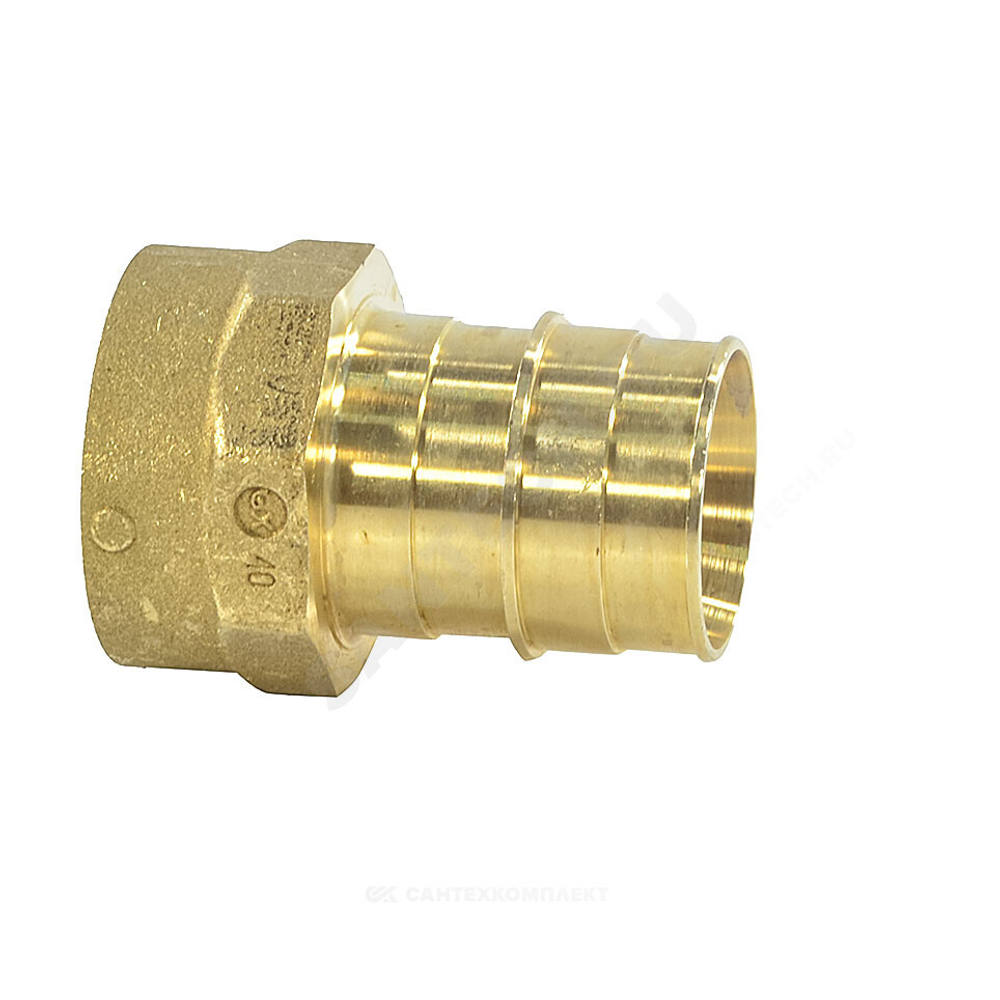 Муфта для PE-X труб радиальная латунь Дн 25х3/4" ВР РОС