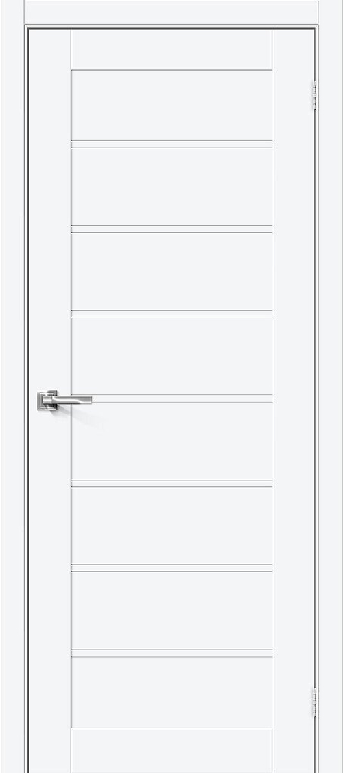 Межкомнатная дверь Браво-20 White Silk / Двери Браво