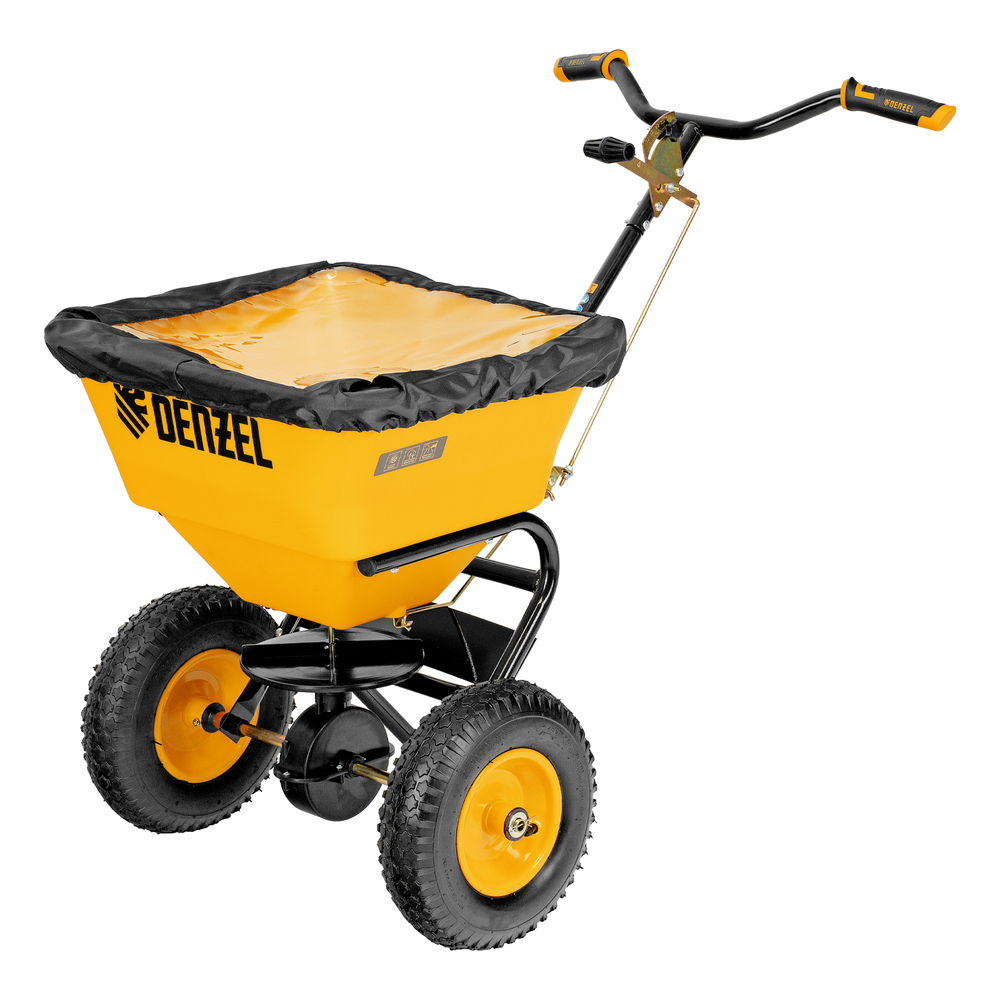 Механическая сеялка на колесах, 45 л Denzel
