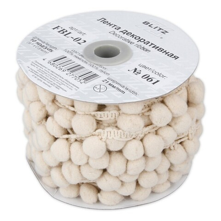 Тесьма декоративная "BLITZ" FBL-02, 21 мм , №061