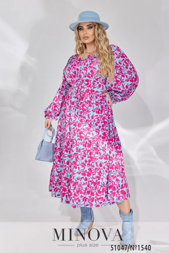 Платье 1540-малиновый Minova