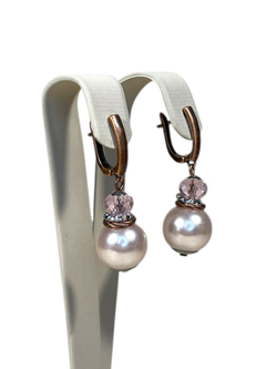 Комплект колье и серьги муранское стекло