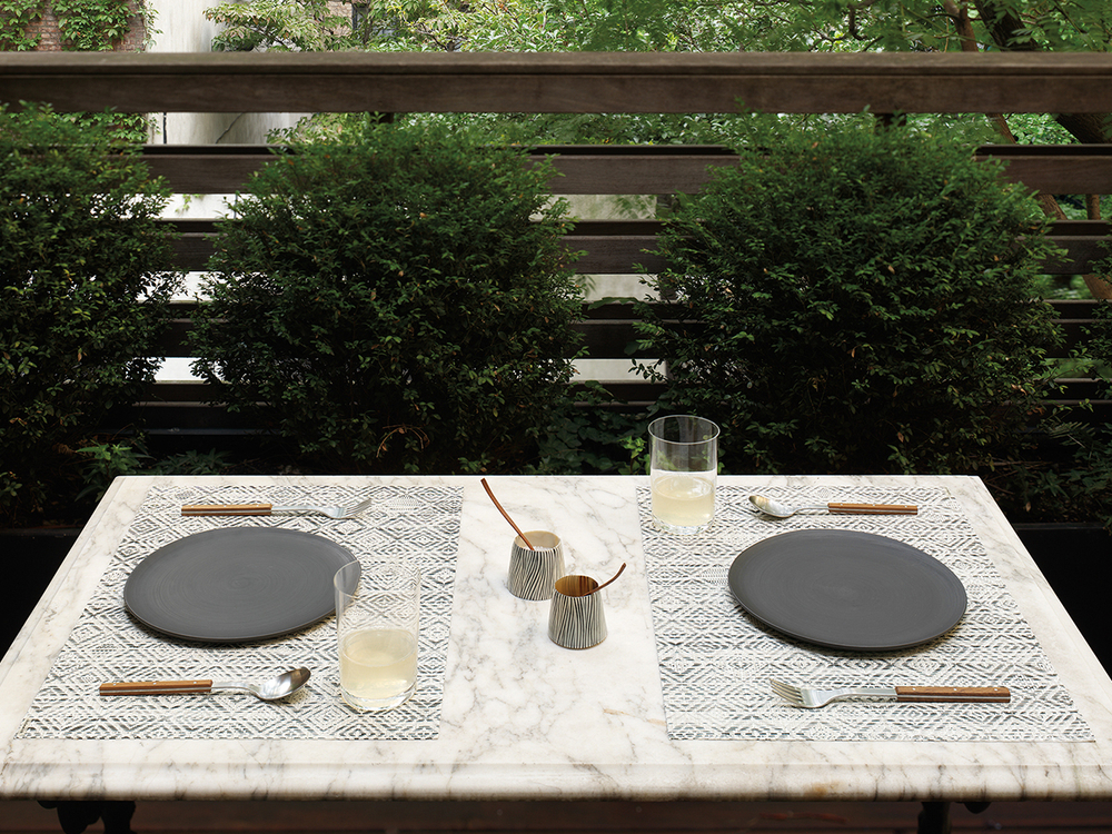 Салфетка подстановочная 36х48 Chilewiсh Mosaic White-Black 100435-003