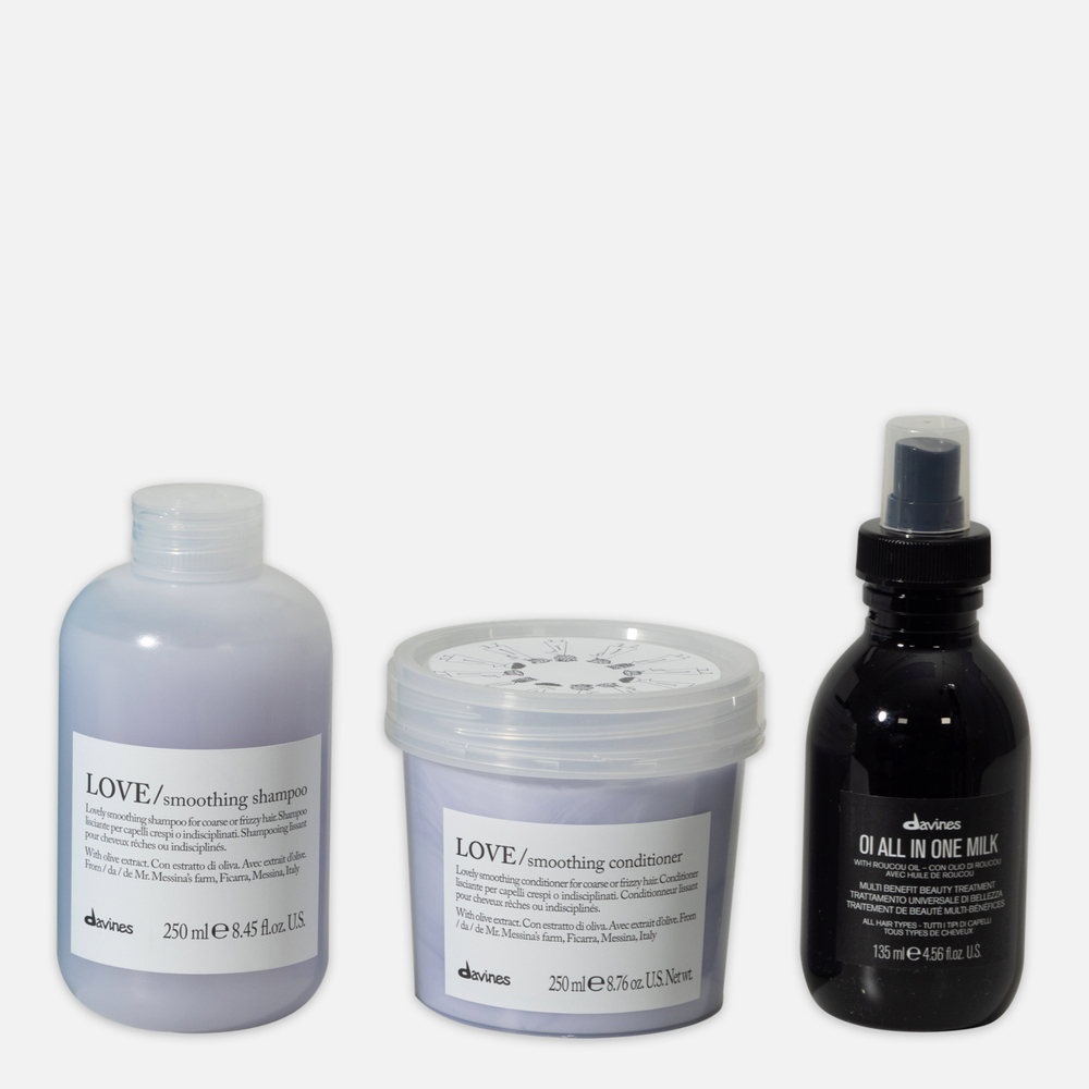 DAVINES LOVE SMOOTHING Набор для разглаживания непослушных волос