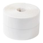 Лента клейкая бордюрная для ванн и раковин 60мм (30х30мм), 3,35м, белая