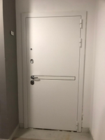 Дверь Входная Лабиринт Лайн WHITE 18 С зеркалом Белое дерево