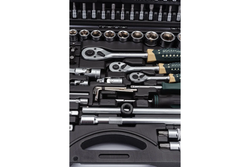 Набор инструмента RF-38841 1/2"&1/4"&3/8"DR с 6-гранными головками 216пр. ROCKFORCE