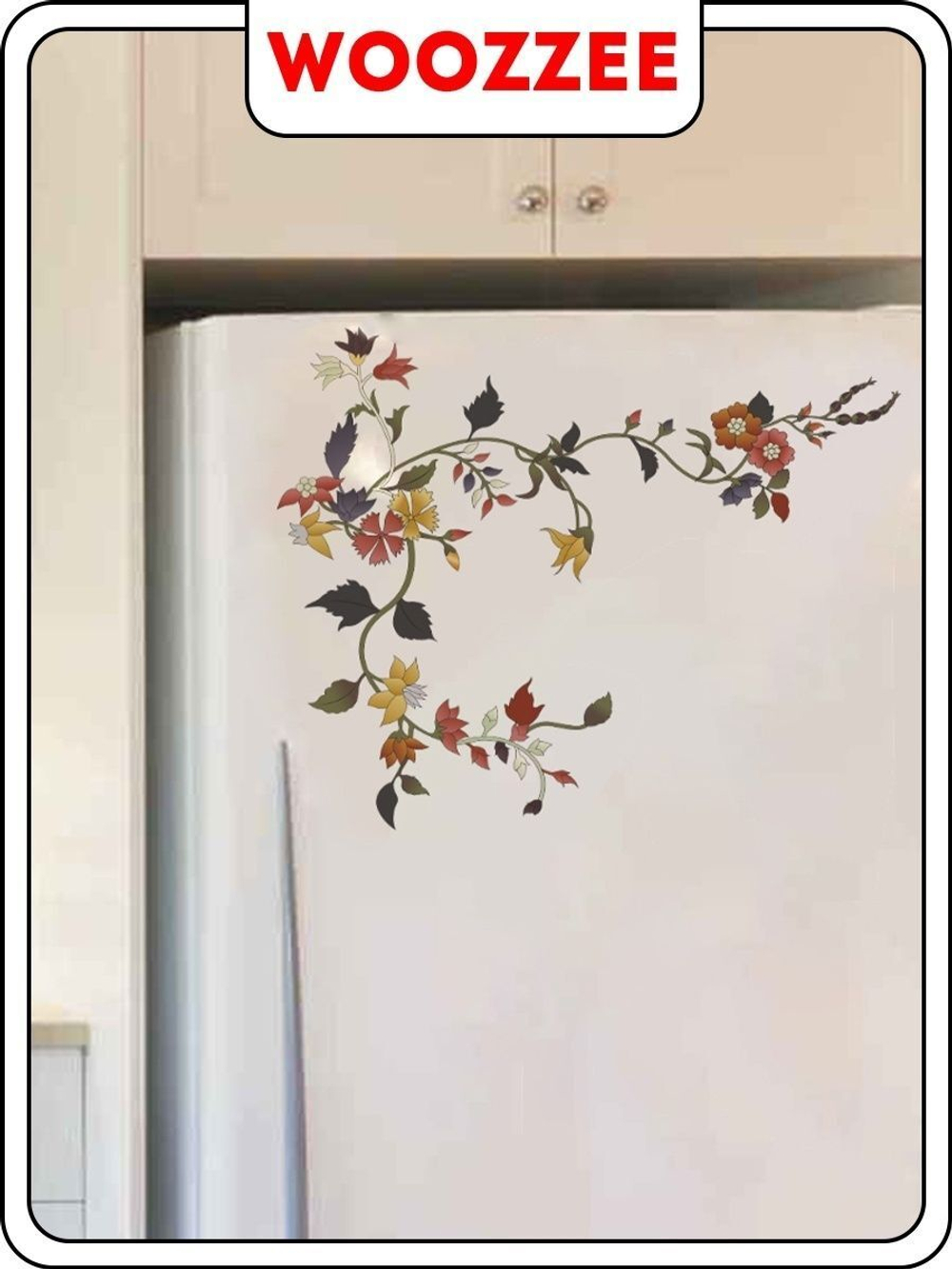 Наклейка декоративная А3 "Вьющийся цветок"