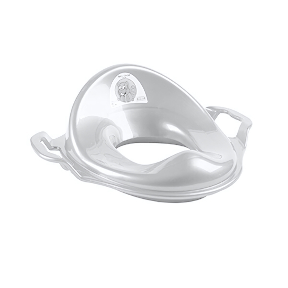 Накладка детская на унитаз (адаптер) с ручками молочный