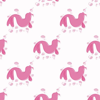 Узор с морскими котиками