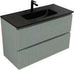Тумба с раковиной Aquanet Джейн (Flat) 335436/329257 100 мисти грин