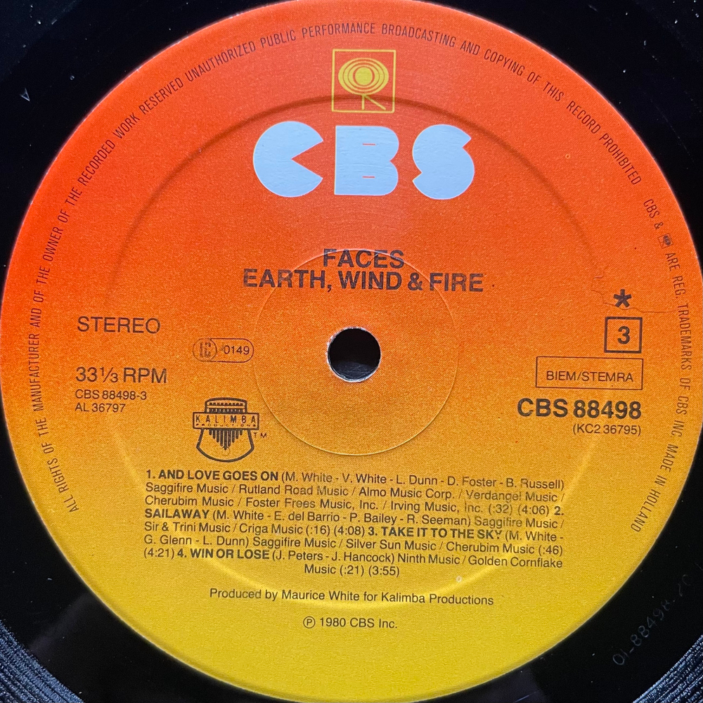 Earth, Wind & Fire - Faces 2LP (Голландия 1980г.)