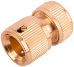 Соединитель быстросъемный для шлангов 1/2", латунь, FIT, 77440---