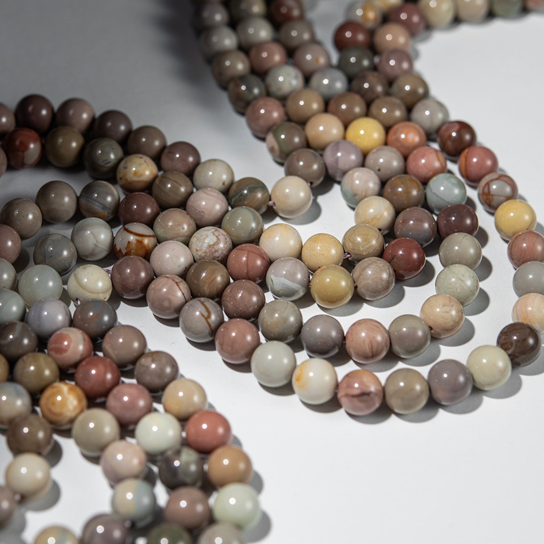 Алашаньский агат натуральный, бусины в форме шара 8,4мм