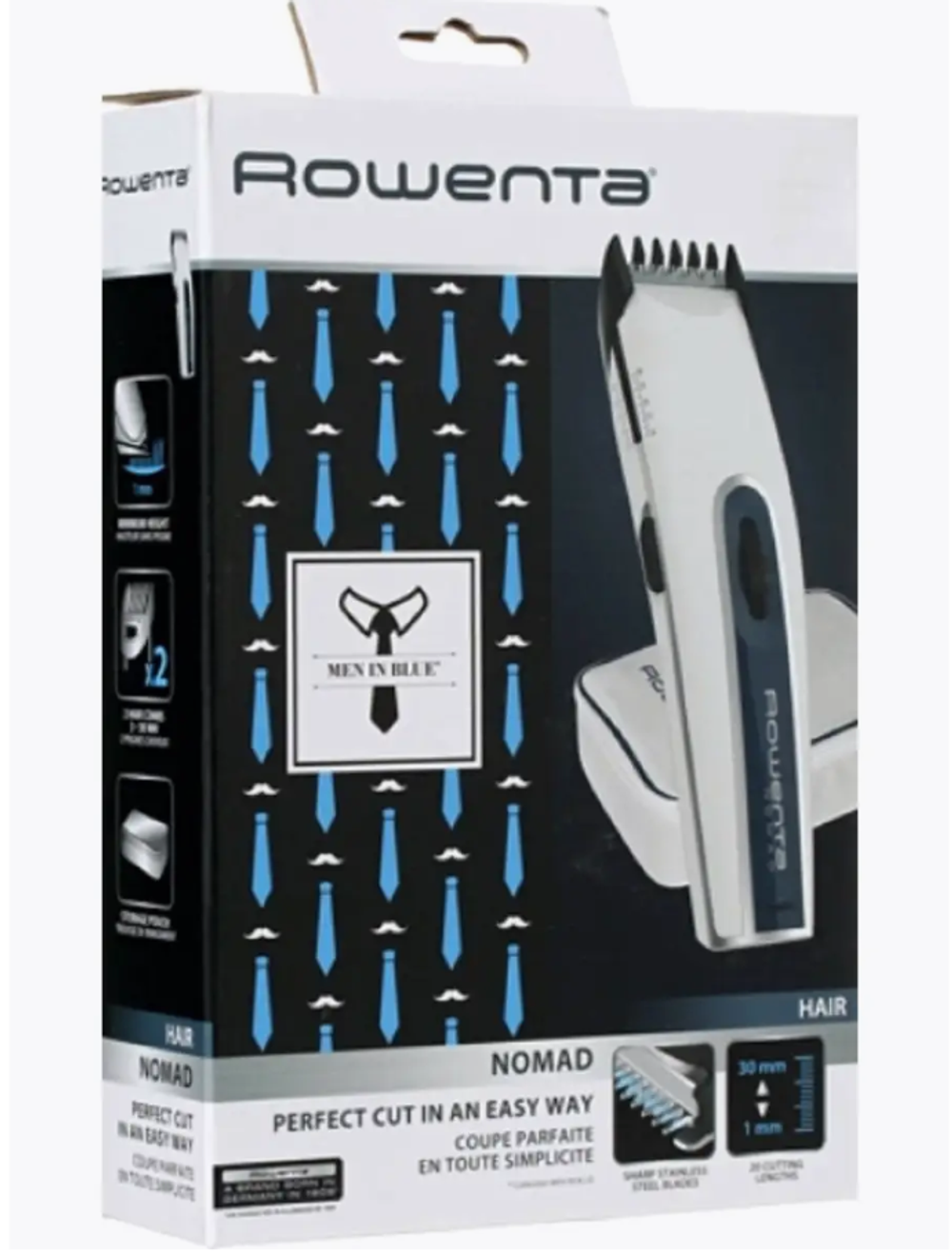 Машинка для стрижки Rowenta TN 1405 Men in blue белый/синий