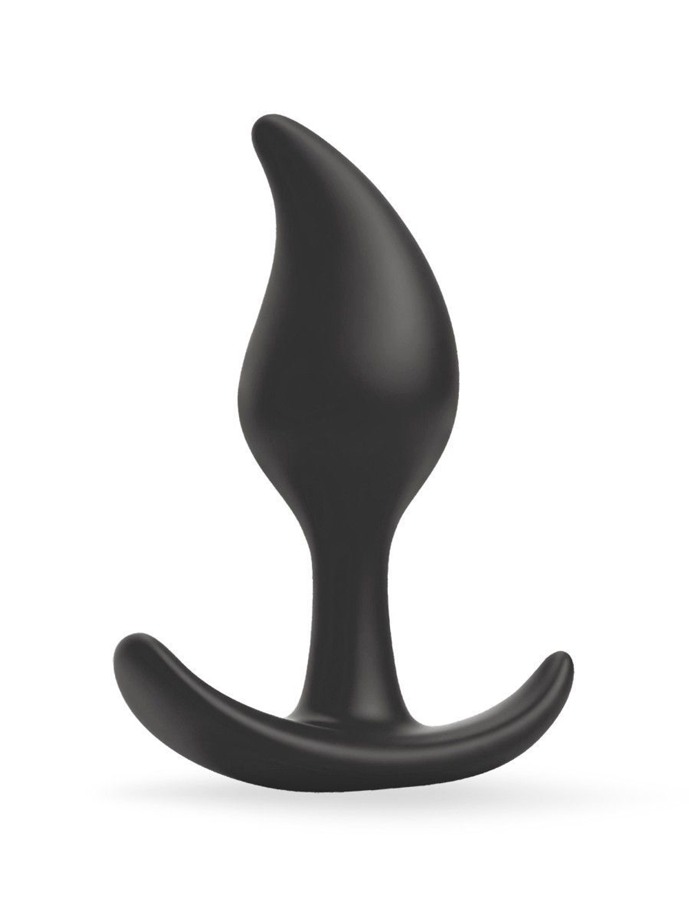 Черный анальный стимулятор - 9,2 см. (Цвет: черный)