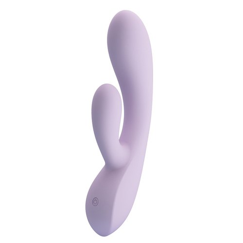 Лиловый гибкий вибратор-кролик 19см Pretty Love Rosolyn Rabbit Vibrator Violet BW-500055-2