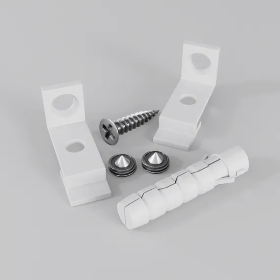 Комплект креплений для радиусного профиля с боковым свечением 2шт. Led Strip alm-3535r-1mt