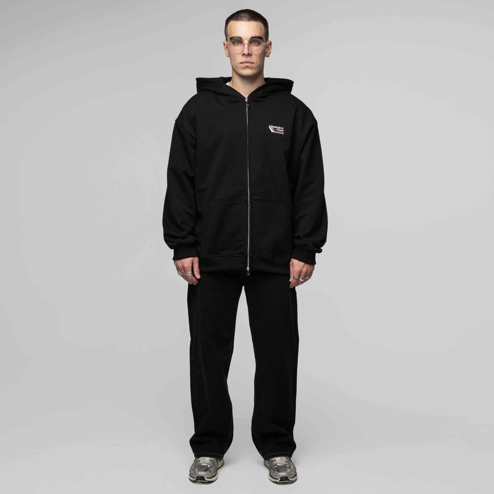 Худи Dissident Zip Gear Oversized черное