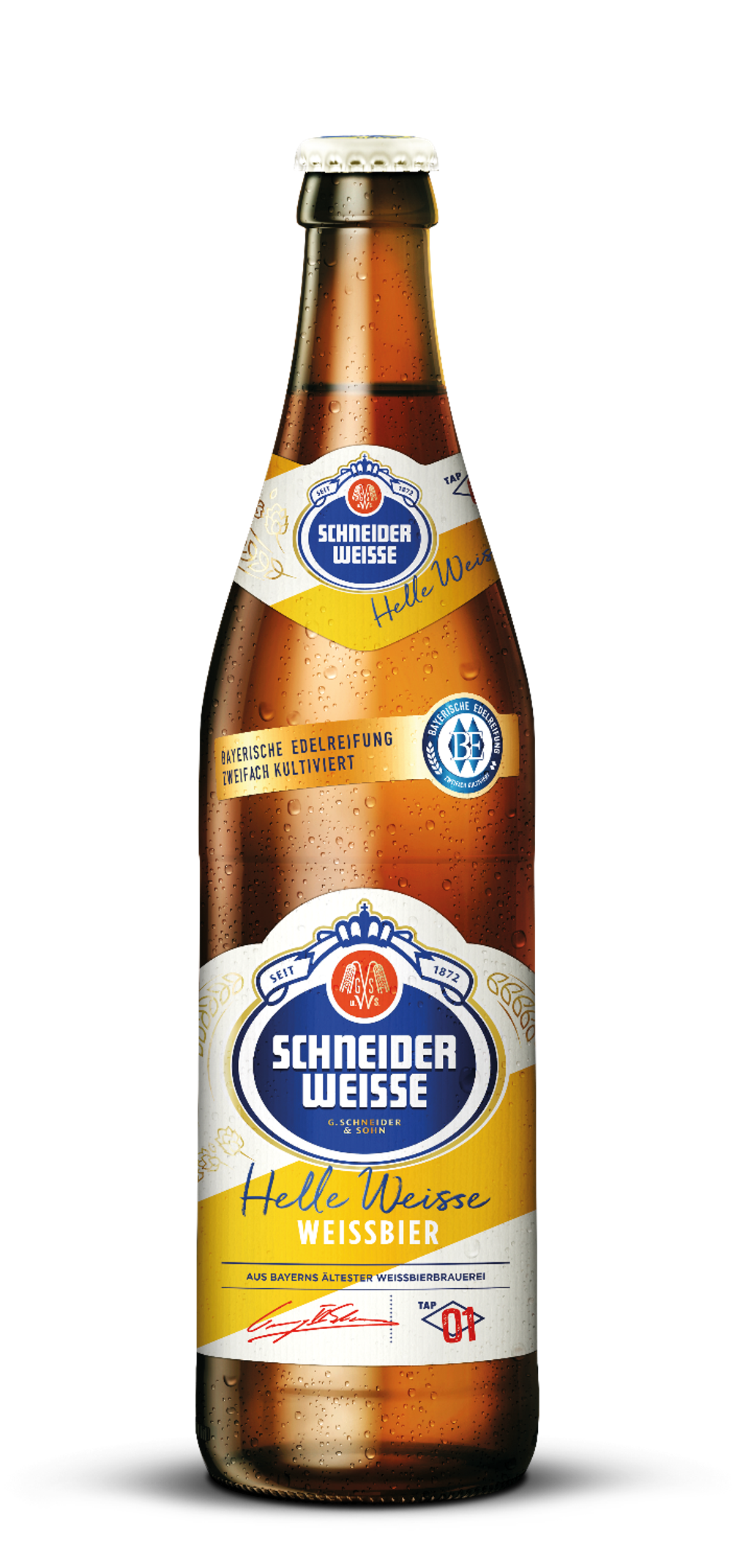 Пиво Шнайдер Вайсс ТАП 01 Майне Хелле Вайссе / Schneider Weisse TAP 01 Meine Helle Weisse 0.5 - стекло