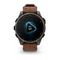 Умные часы GARMIN FENIX 8 PRO 47mm Amoled Sapphire Lens Titanium With Chestnut Leather Band Plus Pabble gray silicone