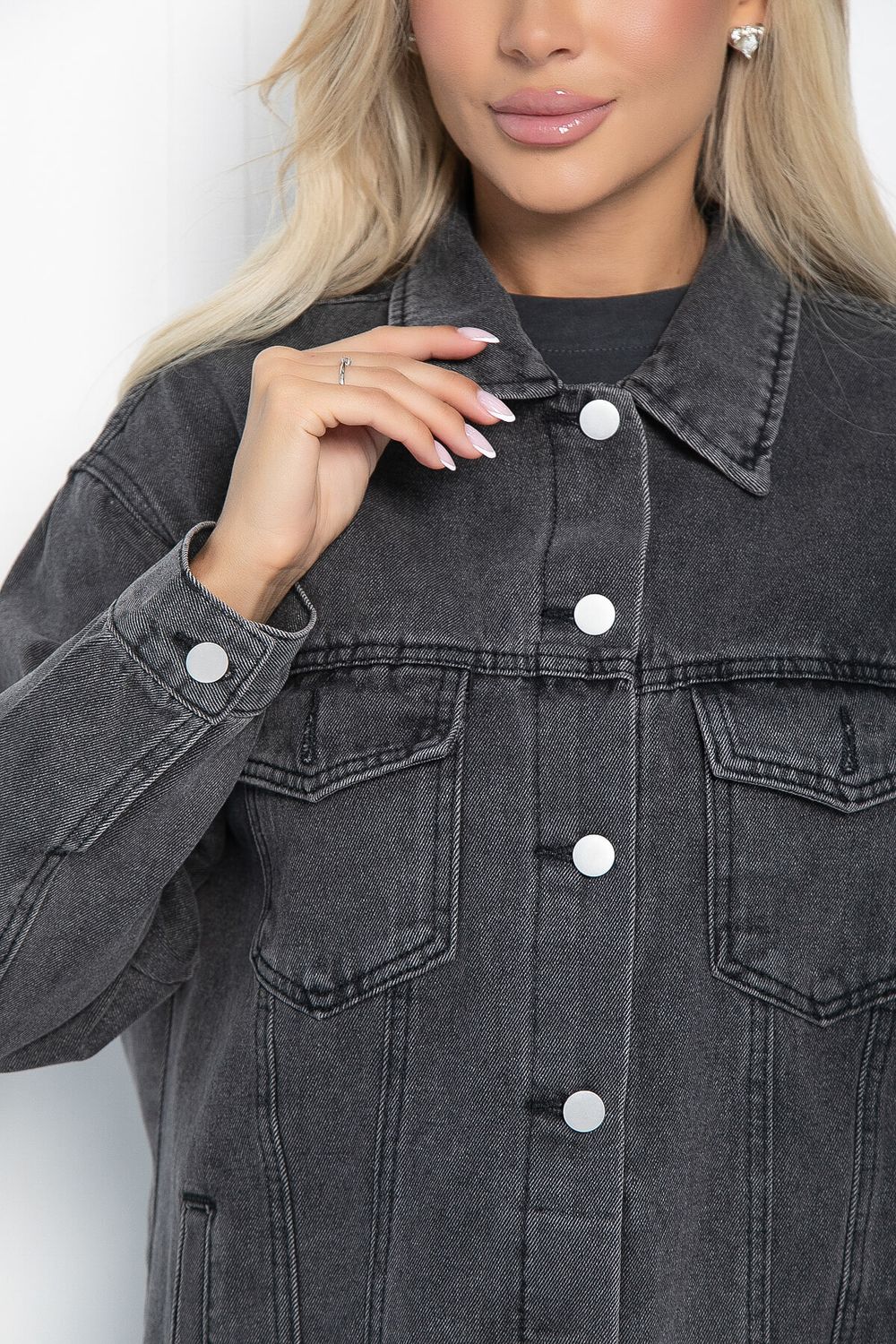 Жакет джинсовый Оклахома (серый) Б11178 LT Collection