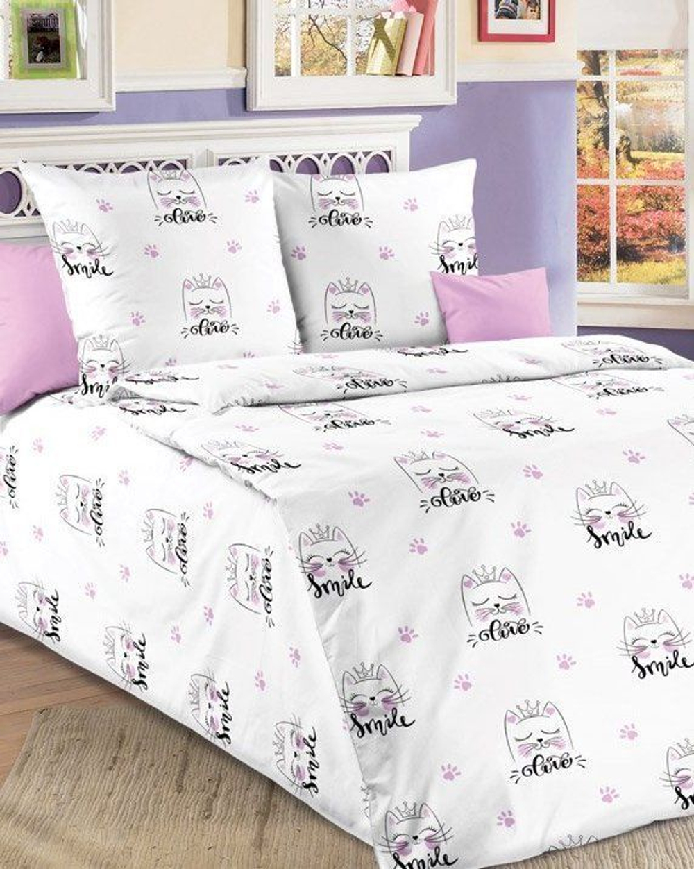 Постельное белье 1 5 спальное, бязь, 100% хлопок, 1 наволочка 70х70