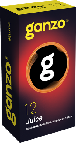 Презервативы Ganzo Juice, ароматизированные, латекс, 18 см, 12 шт