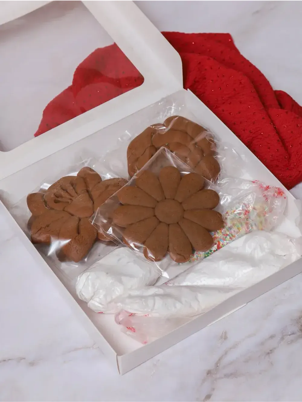 Набор для росписи "Цветы" из шоколадного теста