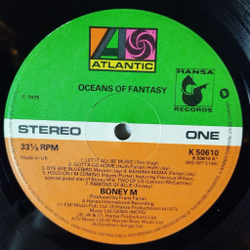 Винтажная виниловая пластинка LP Boney M. Oceans Of Fantasy (UK 1979) Bye Bye Bluebird
