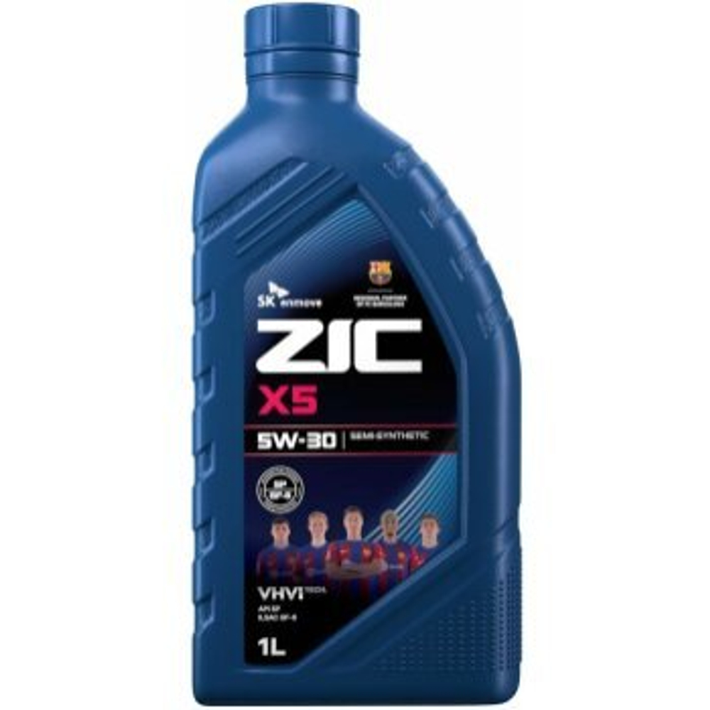 Масло моторное ZIC X5 5w30 SP, ILSAC GF-6, GM Dexos1 Gen2  1л