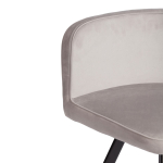 Quadron (Tetchair) Комплект стол+4 стула (светло-серый/черный)