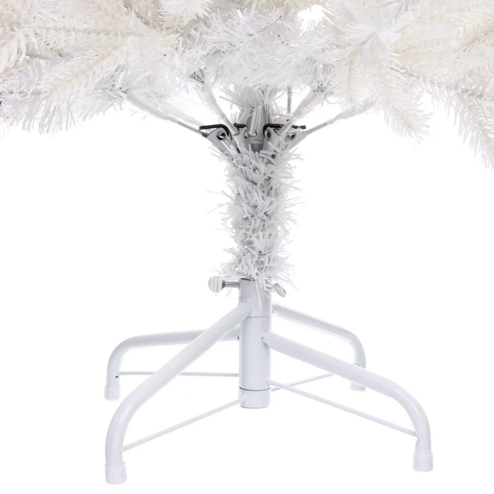 Ёлка «Мальва» 150 см, ПВХ, резина (301 веток), Белая