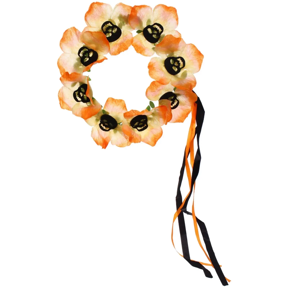 Ободок для волос карнавальный «Helloween - Цветы», микс