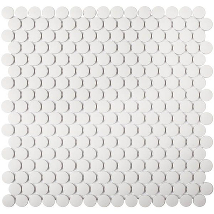Мозаика Penny Round White Antislip (JNK81011)