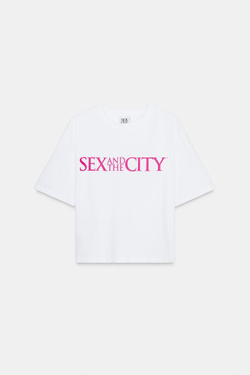 ZARA ФУТБОЛКА SEX & THE CITY™. БЕЛЫЙ