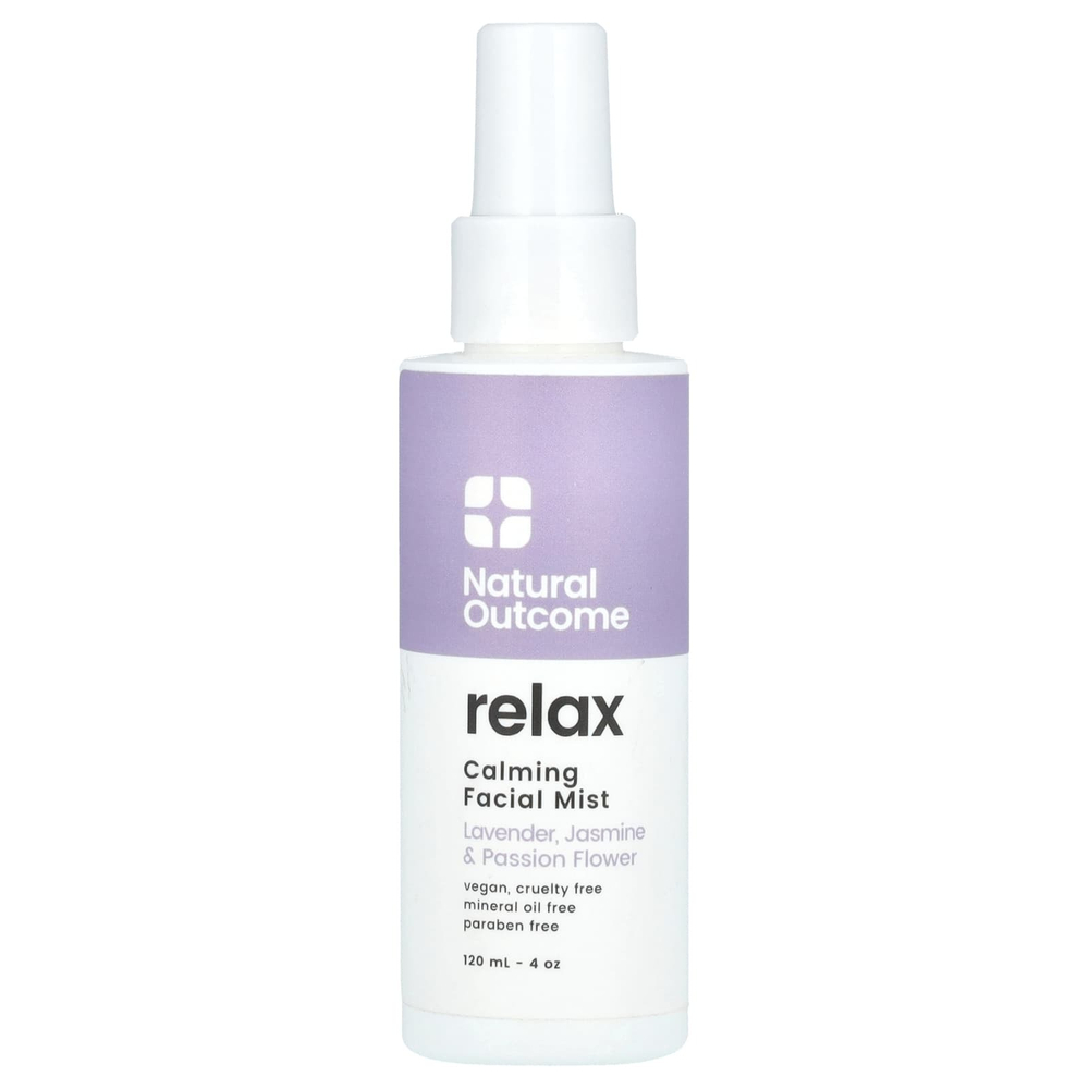 Natural Outcome, Relax, успокаивающий спрей для лица, 120 мл (4 унции)