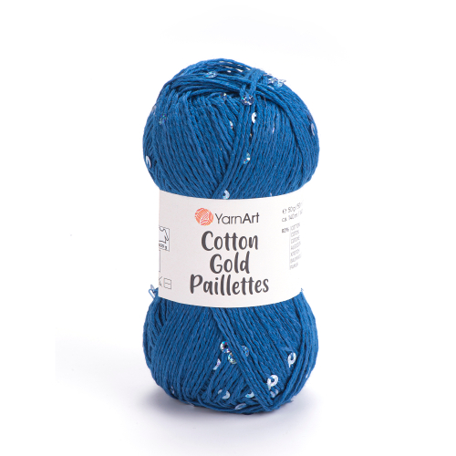Пряжа YarnArt Cotton Gold Paillettes (7111)