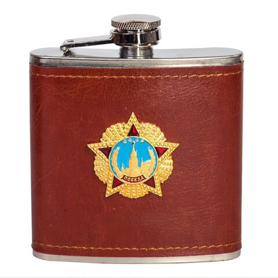 Эксклюзивная фляжка для спиртного с Орденом Победы