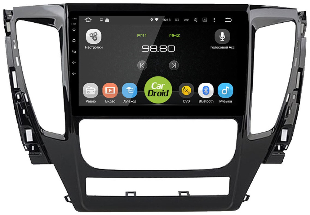 Магнитола для Mitsubishi Pajero Sport 3 2016-2021 (АКПП, полная поддержка кругового обзора) - Roximo RM-2615 Android 12, 8-ядер, 4/64Гб, SIM-слот