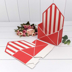 Коробка сборная 20х30х8 см "Линии" Конверт (Красный)