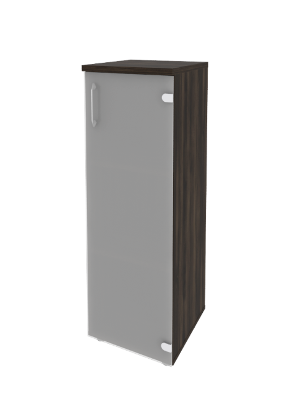 Шкаф средний узкий со стеклом Onix