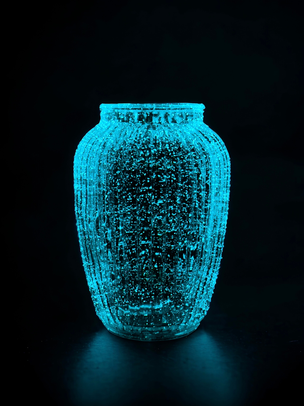 Ваза BigModerN "ShinEBlue" (Cветящийся бирюза)