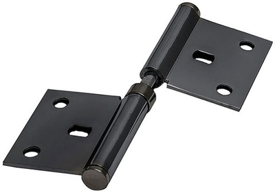 Петля разъемная без врезки (Черный никель) L